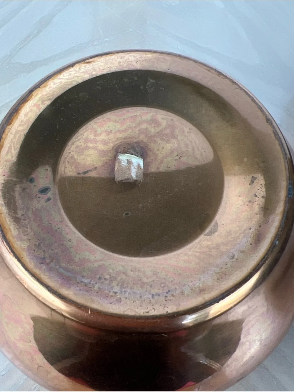 Copper Scent Pot with Brass Handles - Copper